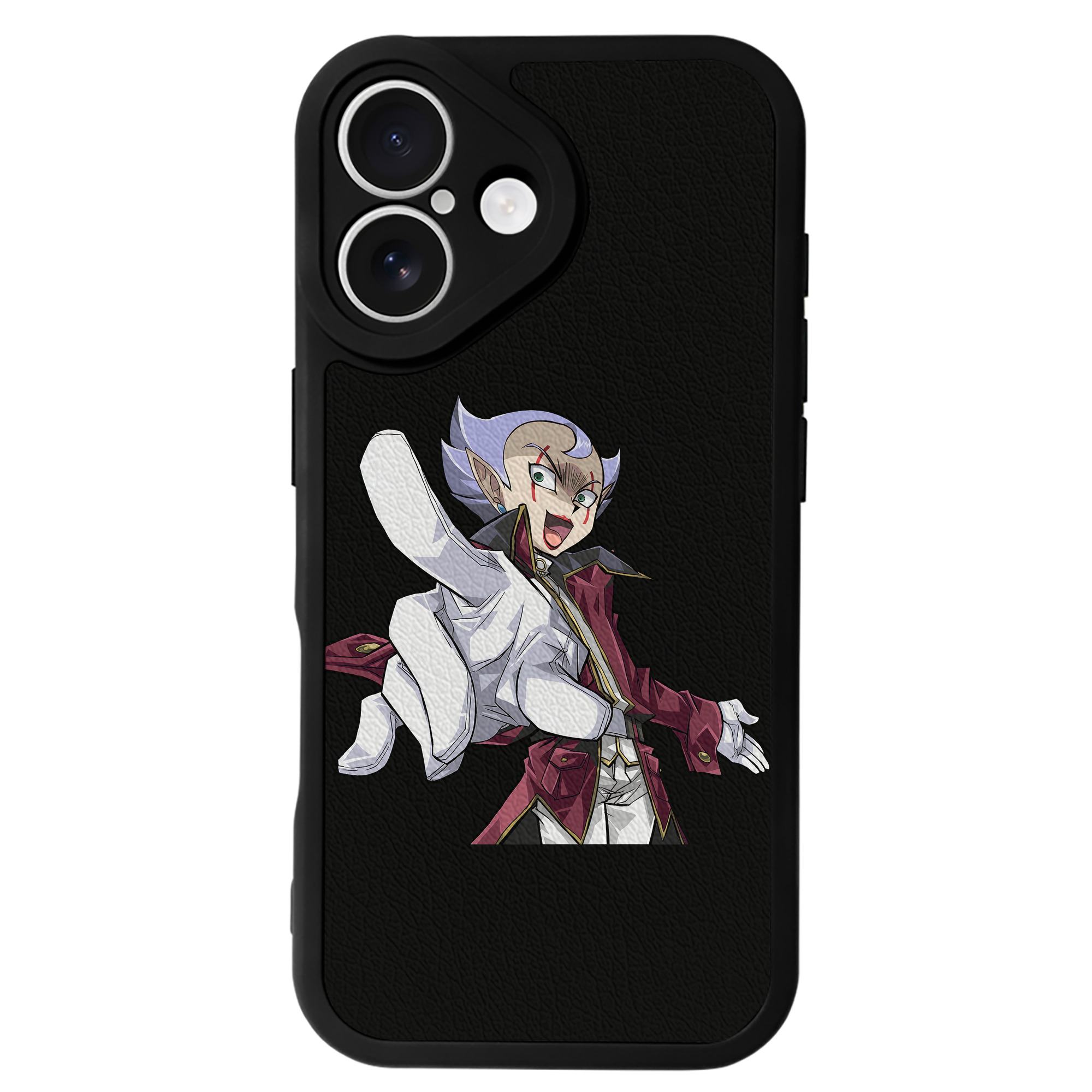 （画像用） 遊☆戯☆王 Yu-Gi-Oh! 【iPhone 16シリーズ対応】シリコンスマホケース（レザー調） 材質：シリコン